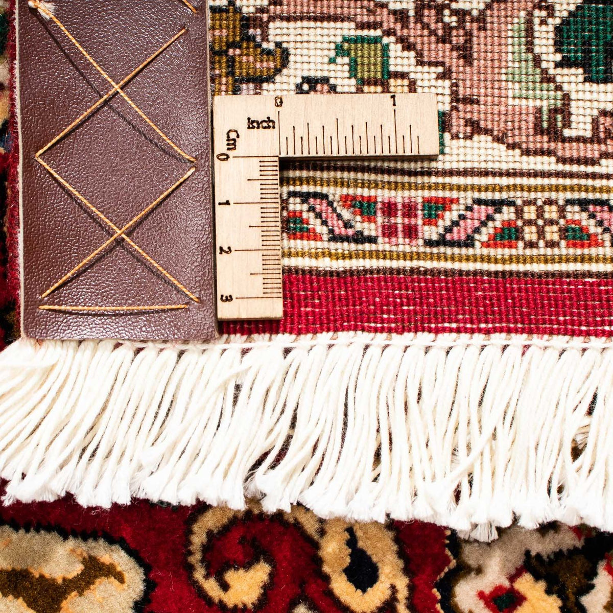 Persisk tæppe - Tabriz - Royal - 308 x 205 cm - mørkerød