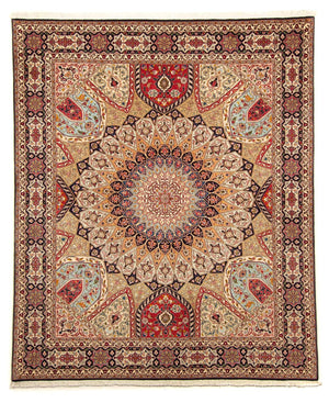 Persisk tæppe - Tabriz - Royal - 246 x 205 cm - flerfarvet