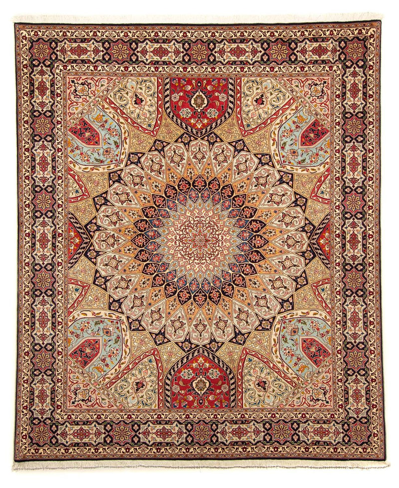 Persisk tæppe - Tabriz - Royal - 246 x 205 cm - flerfarvet