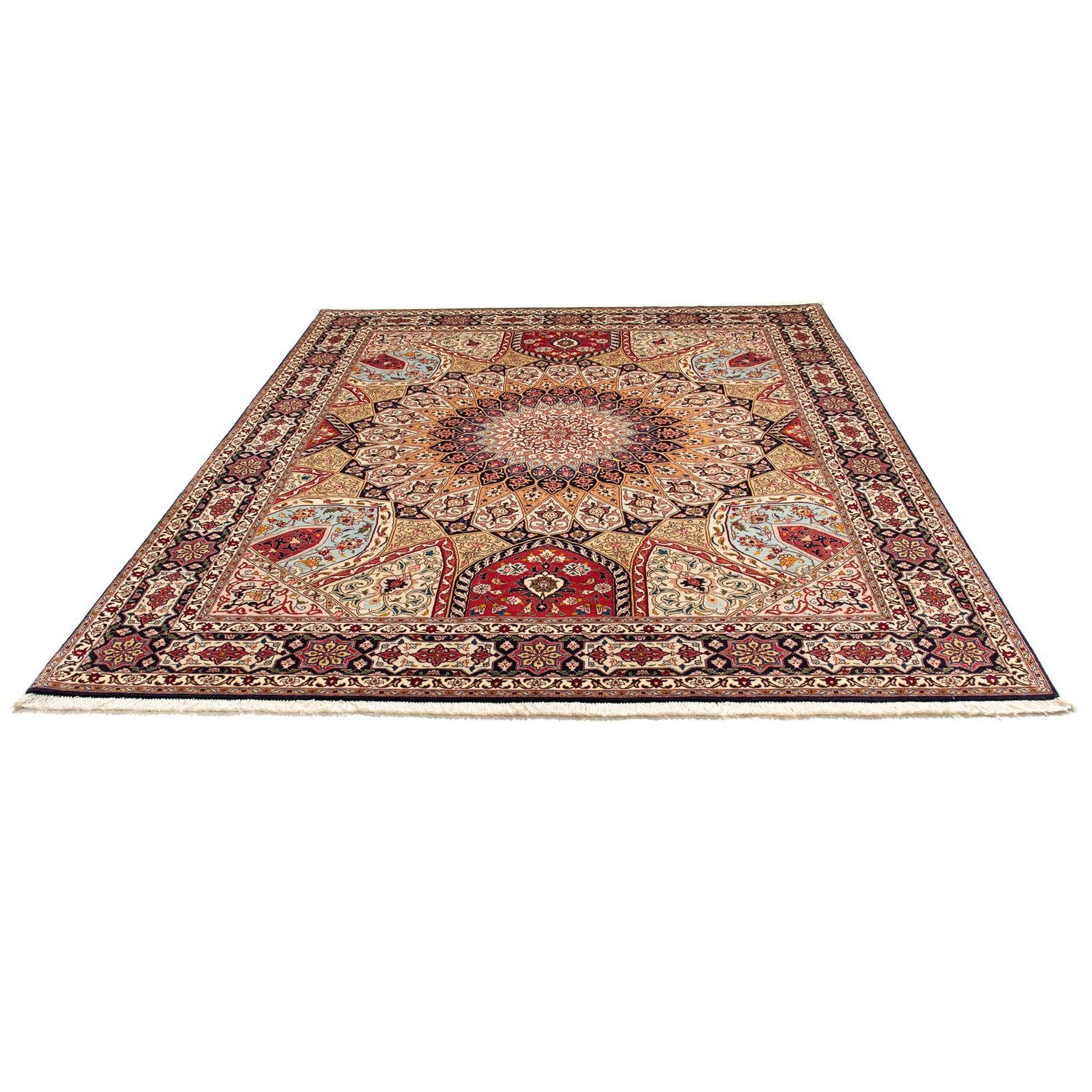 Persisk tæppe - Tabriz - Royal - 246 x 205 cm - flerfarvet