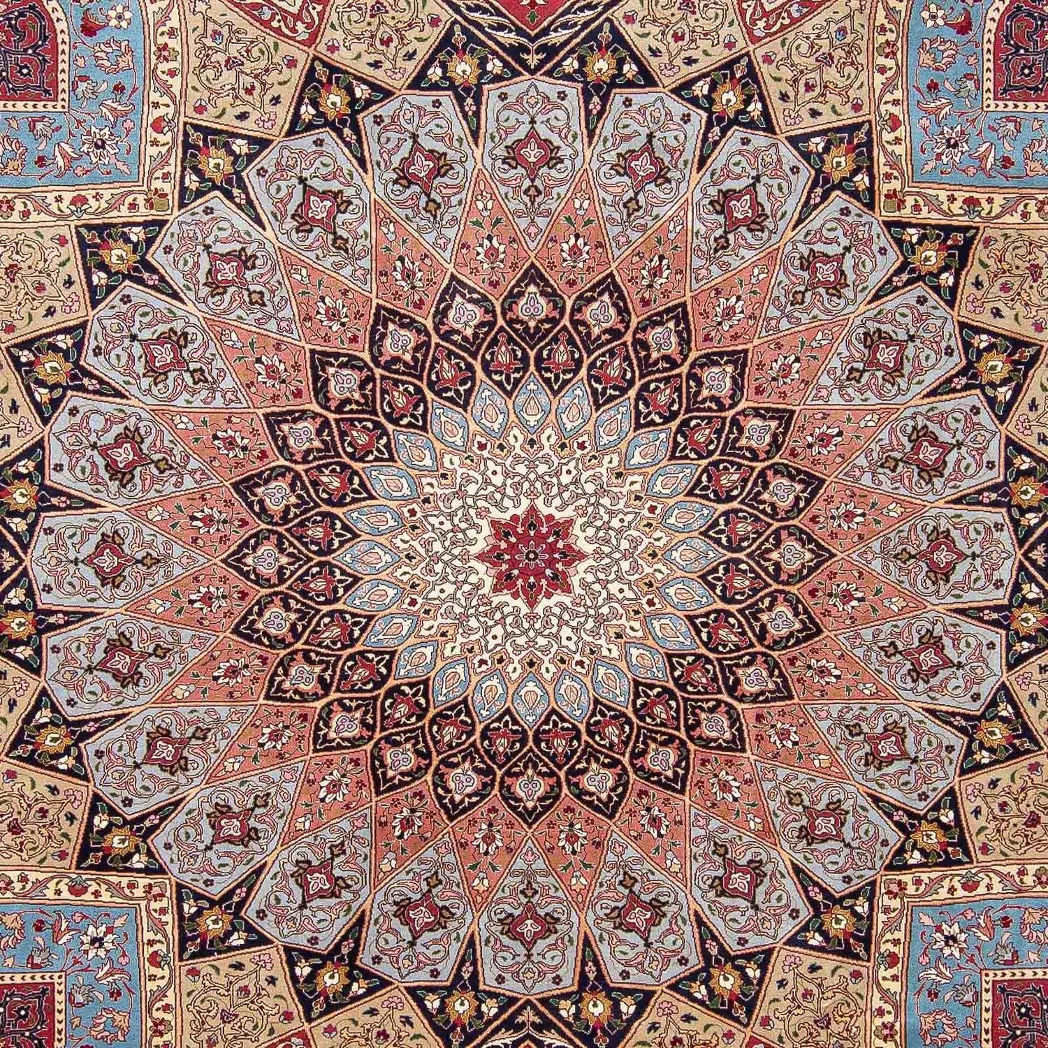 Persisk tæppe - Tabriz - Royal - 298 x 253 cm - flerfarvet