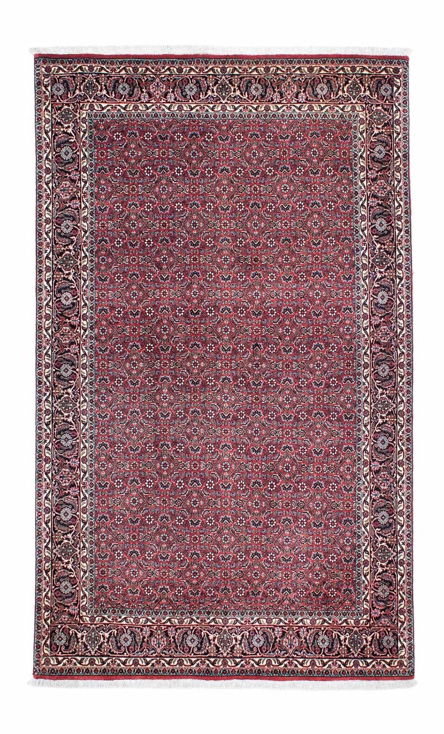 Persisk tæppe - Bijar - 216 x 128 cm - lysrød