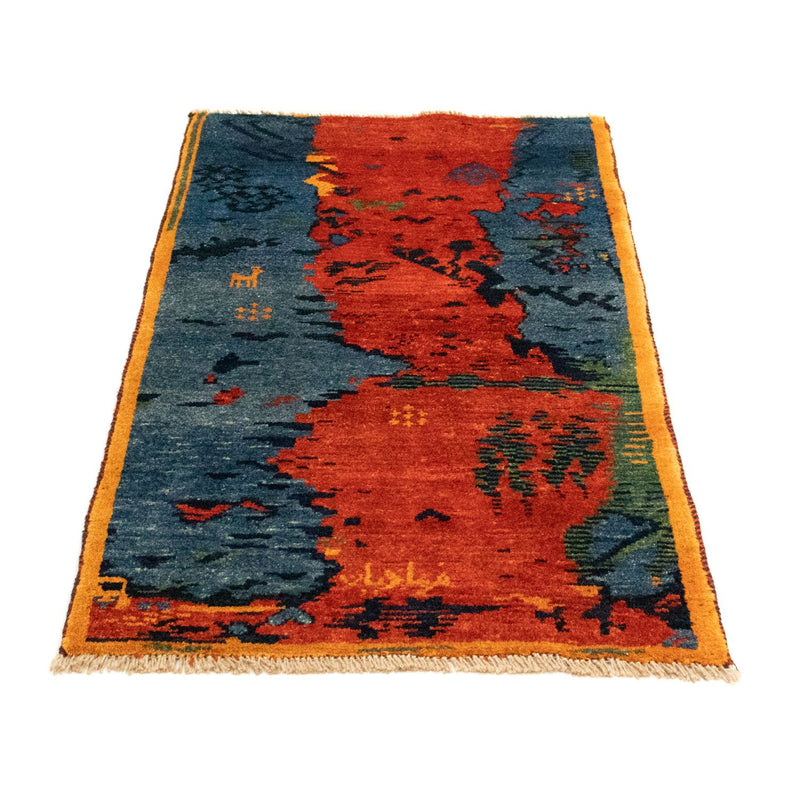 Gabbeh-tæppe - Persisk - 126 x 69 cm - rød