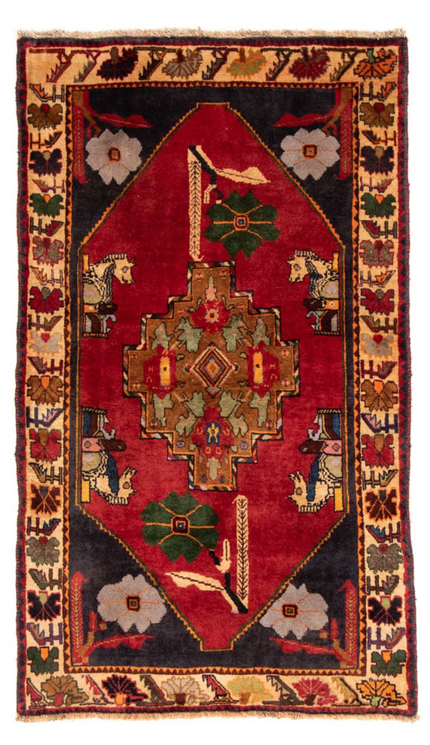 Persisk tæppe - Nomadisk - 188 x 108 cm - rød