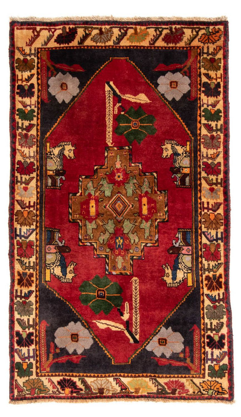 Persisk tæppe - Nomadisk - 188 x 108 cm - rød