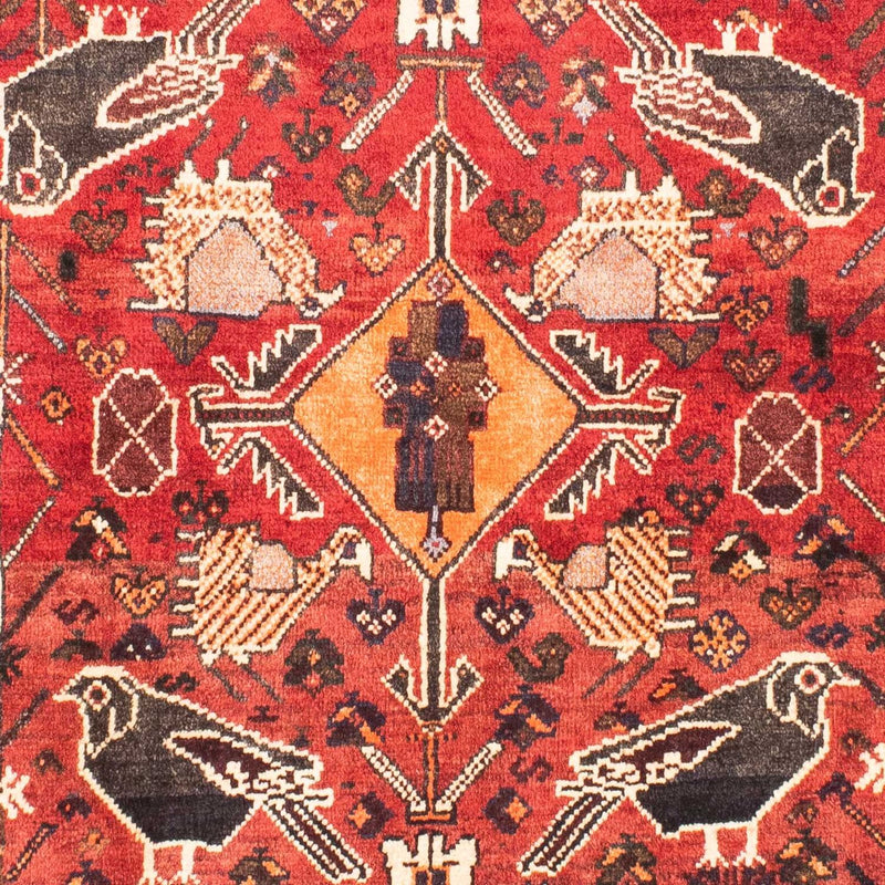 Persisk tæppe - Nomadisk - 160 x 110 cm - mørkerød
