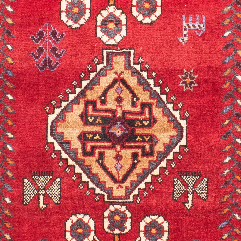 Persisk tæppe - Nomadisk - 166 x 112 cm - mørkerød