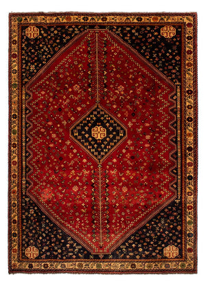 Persisk tæppe - Nomadisk - 302 x 214 cm - mørkerød