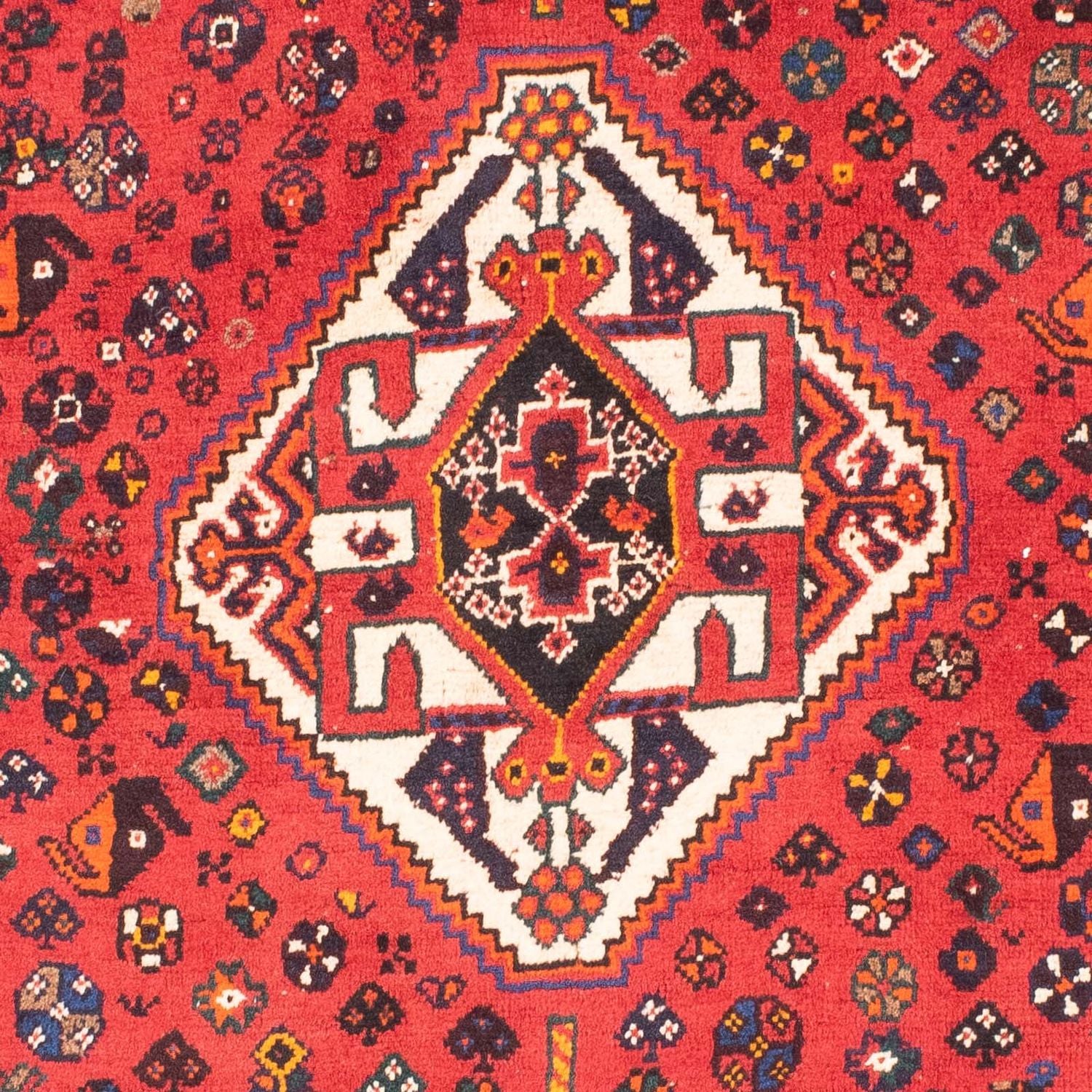Persisk tæppe - Nomadisk - 171 x 118 cm - mørkerød