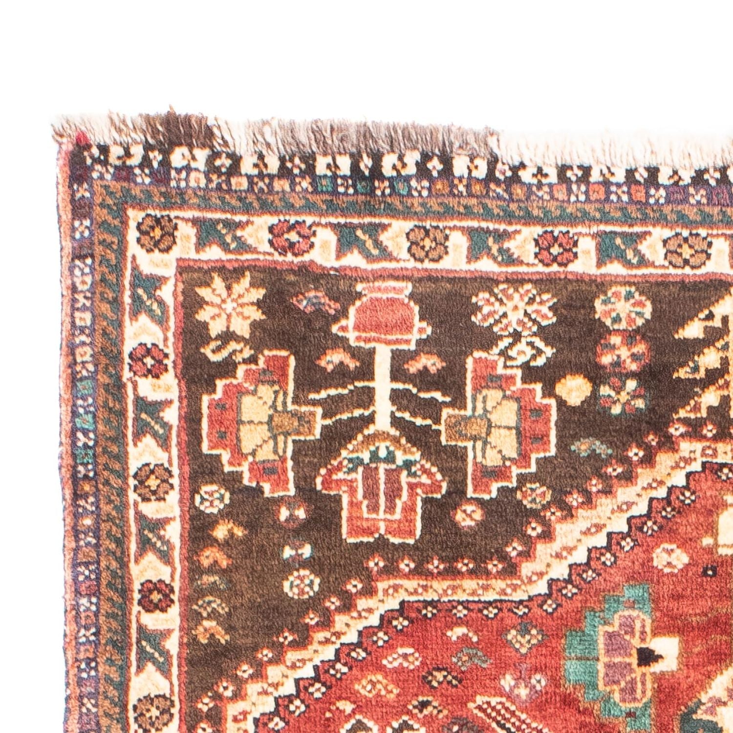 Løber Persisk tæppe - Nomadisk - 160 x 83 cm - mørkerød