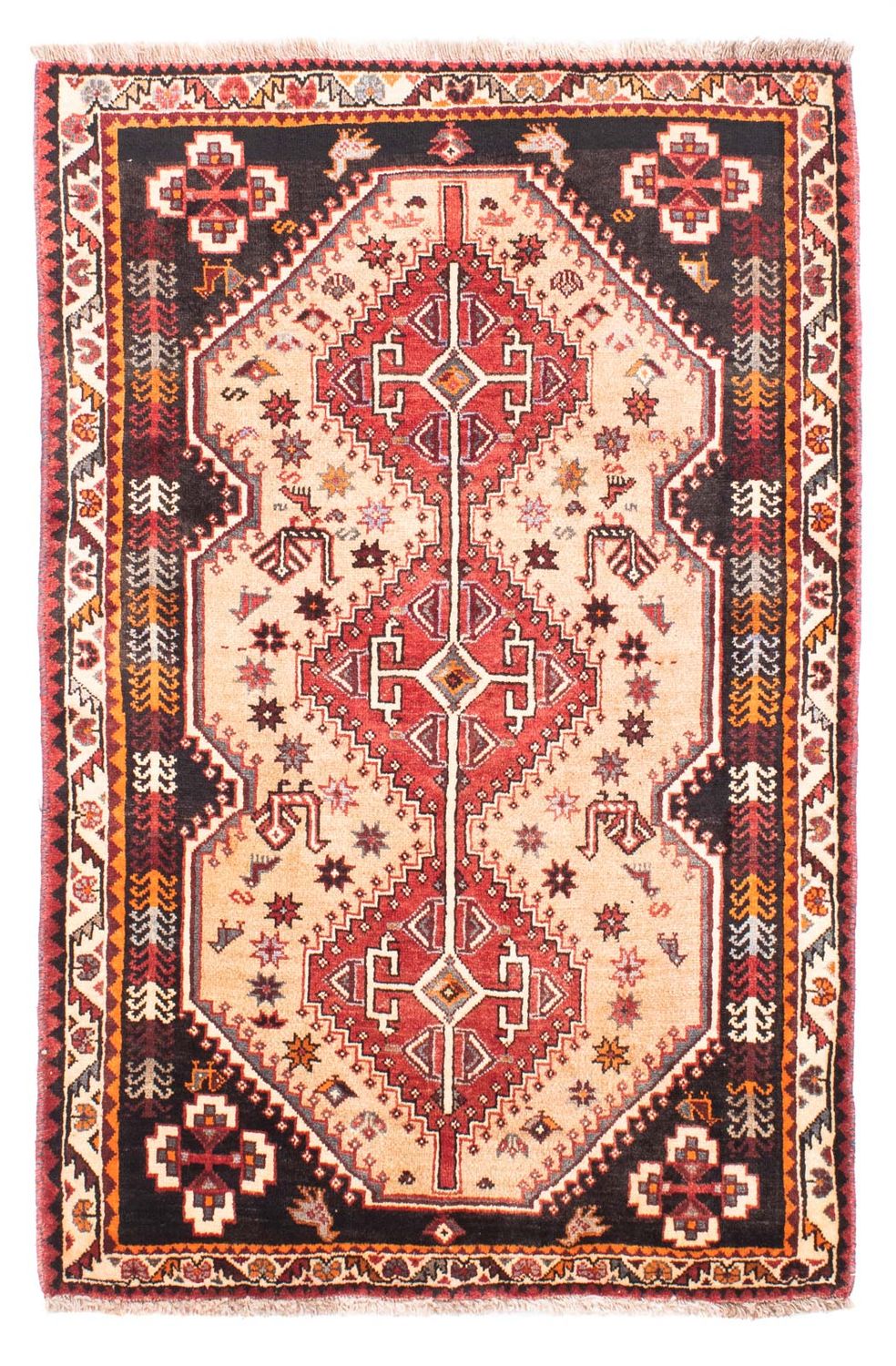Persisk tæppe - Nomadisk - 168 x 112 cm - beige