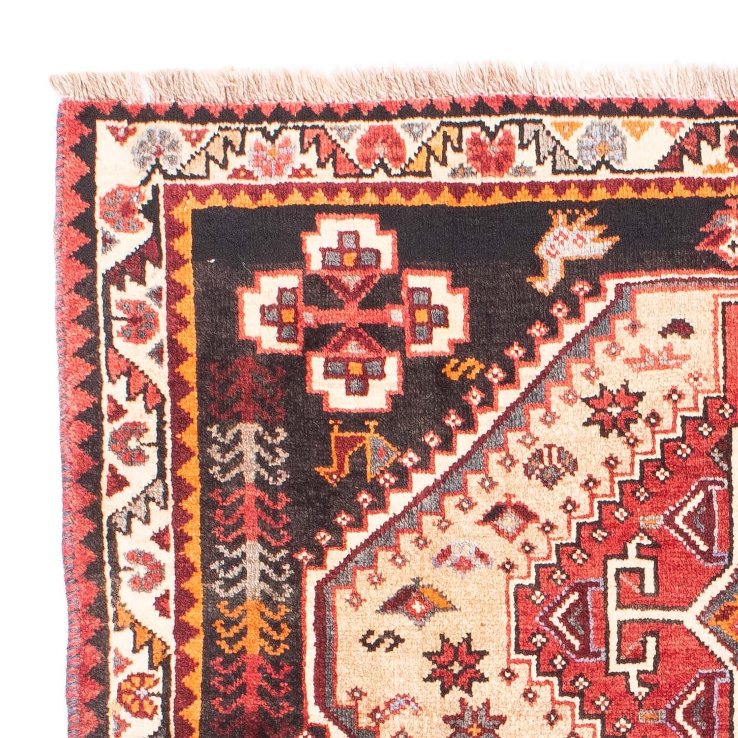 Persisk tæppe - Nomadisk - 168 x 112 cm - beige