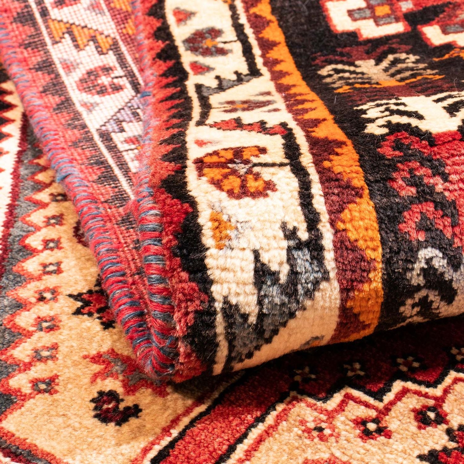 Persisk tæppe - Nomadisk - 168 x 112 cm - beige