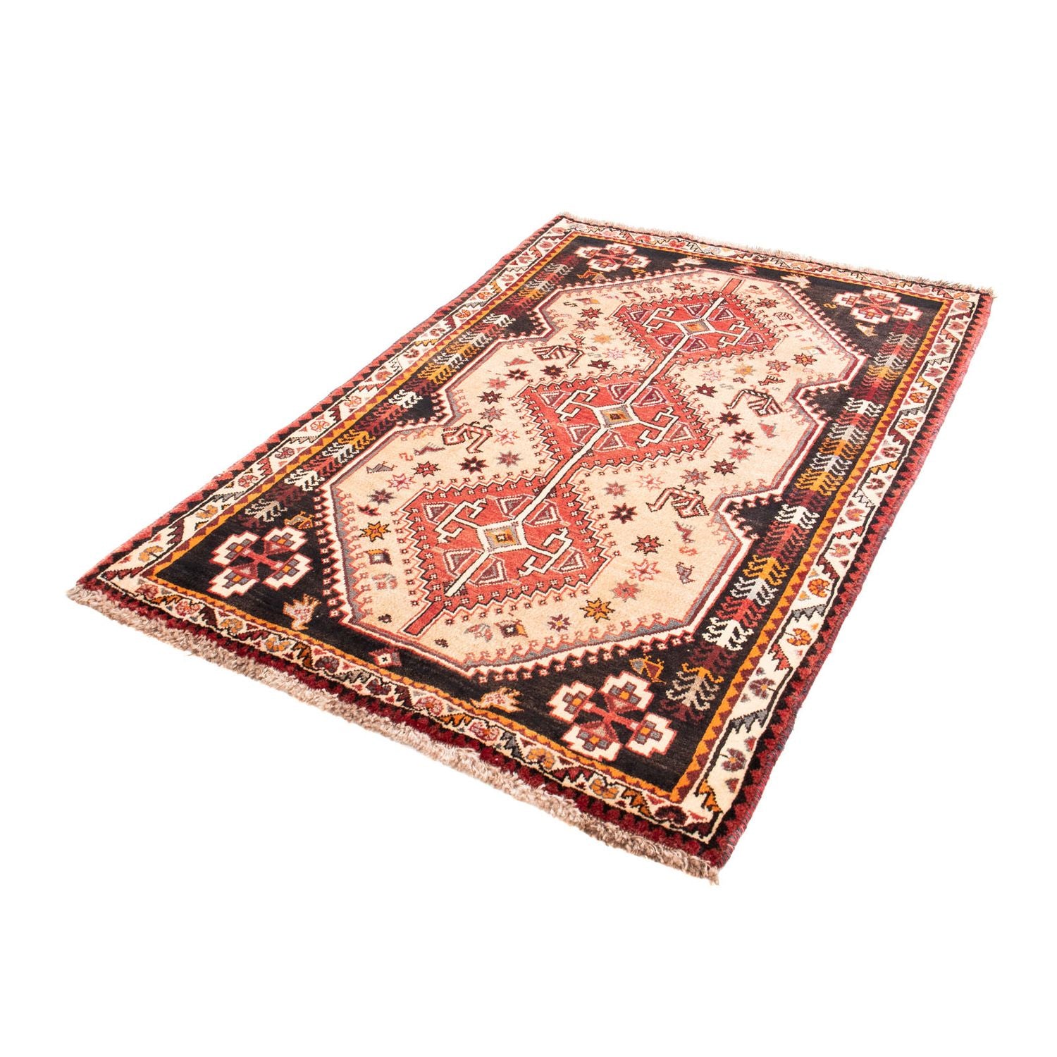 Persisk tæppe - Nomadisk - 168 x 112 cm - beige