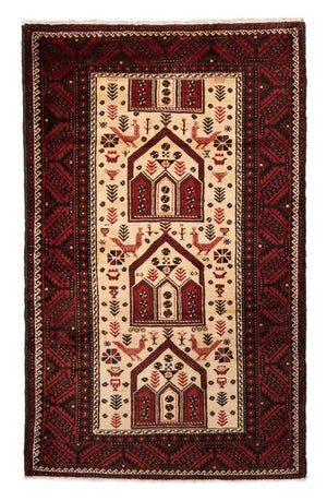 Persisk tæppe - Nomadisk - 198 x 121 cm - beige