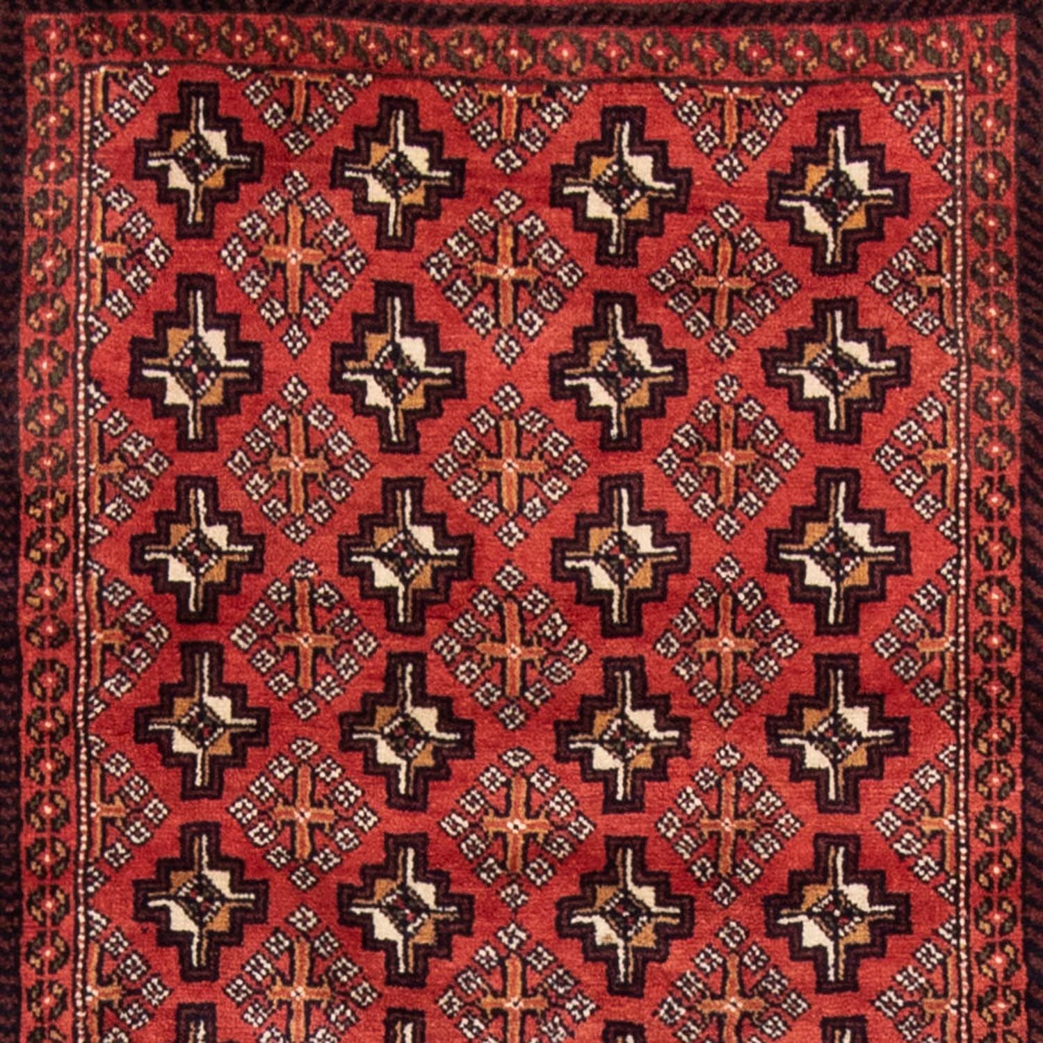 Løber Persisk tæppe - Nomadisk - 210 x 107 cm - rød