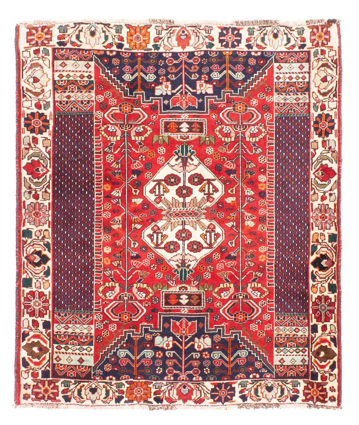 Persisk tæppe - Nomadisk - 148 x 121 cm - rød