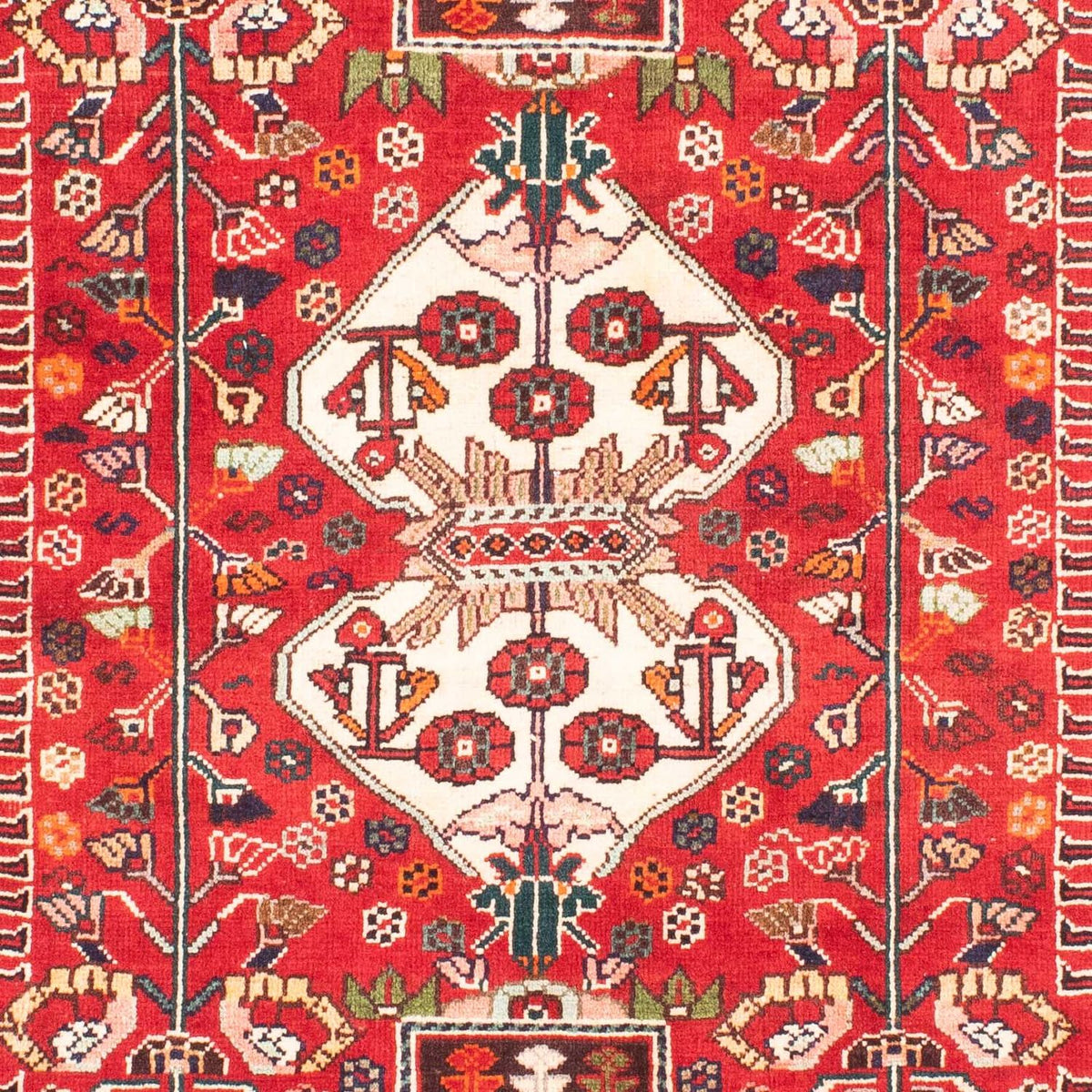 Persisk tæppe - Nomadisk - 148 x 121 cm - rød