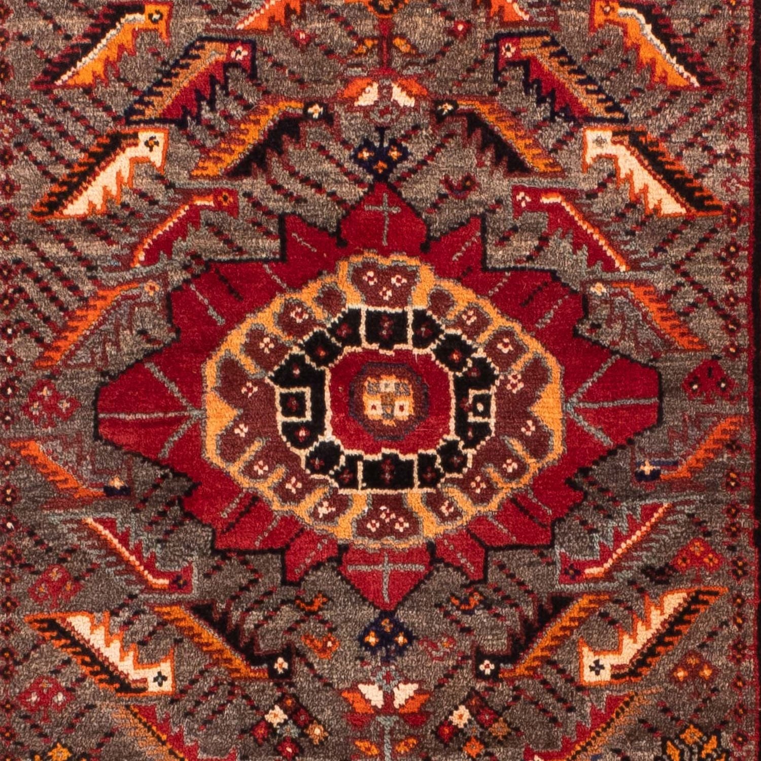 Løber Persisk tæppe - Nomadisk - 168 x 80 cm - mørkerød