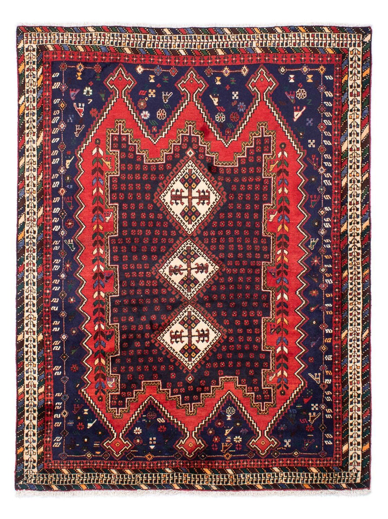 Persisk tæppe - Nomadisk - 215 x 164 cm - mørkeblå