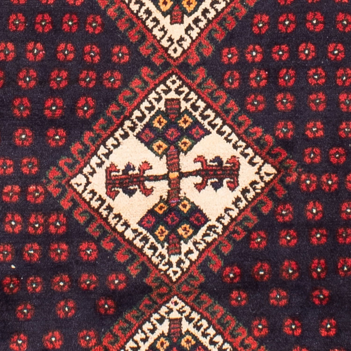 Persisk tæppe - Nomadisk - 215 x 164 cm - mørkeblå