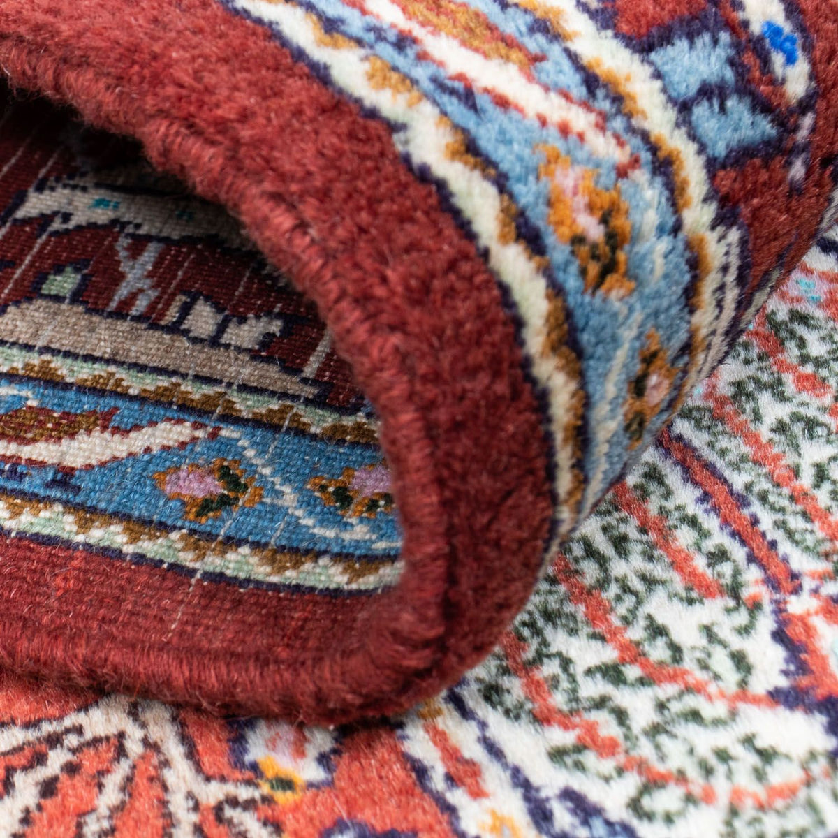 Løber Persisk tæppe - Classic - 288 x 81 cm - mørkerød