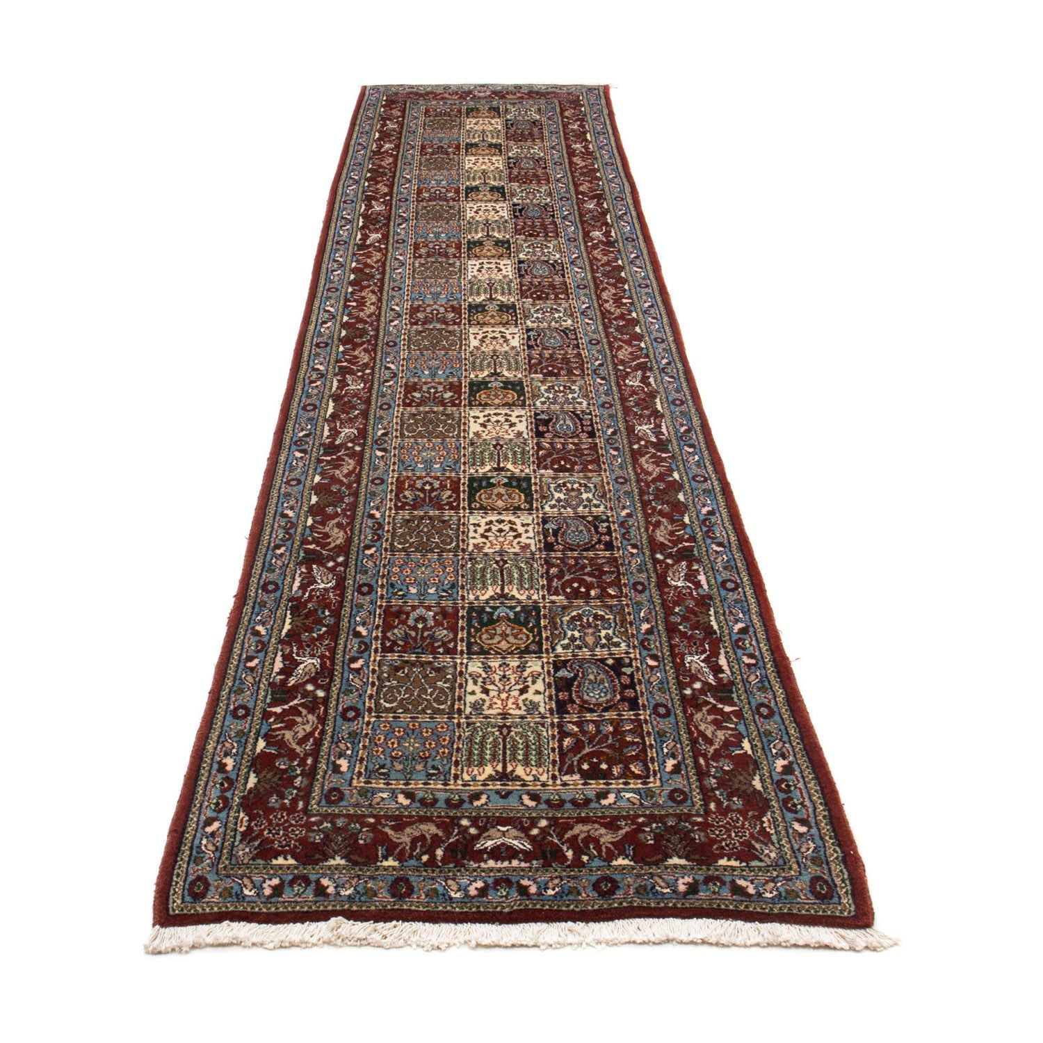 Løber Persisk tæppe - Classic - 388 x 82 cm - mørkerød
