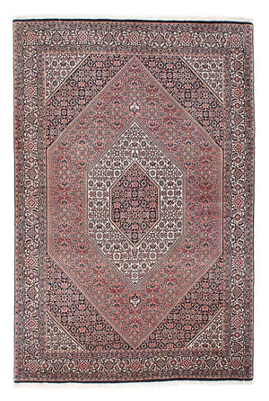 Persisk tæppe - Bijar - 208 x 138 cm - lysrød