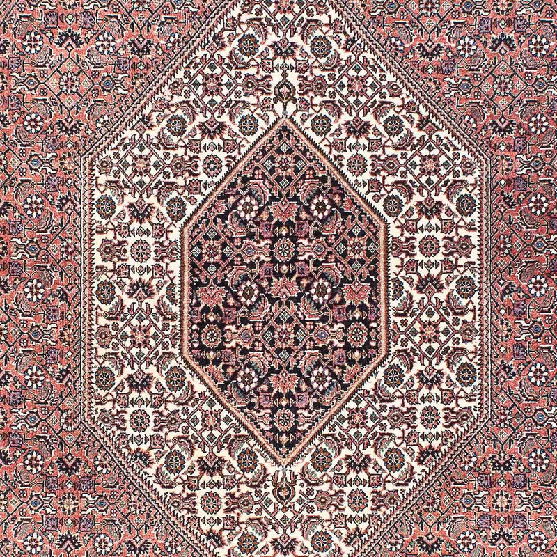 Persisk tæppe - Bijar - 208 x 138 cm - lysrød