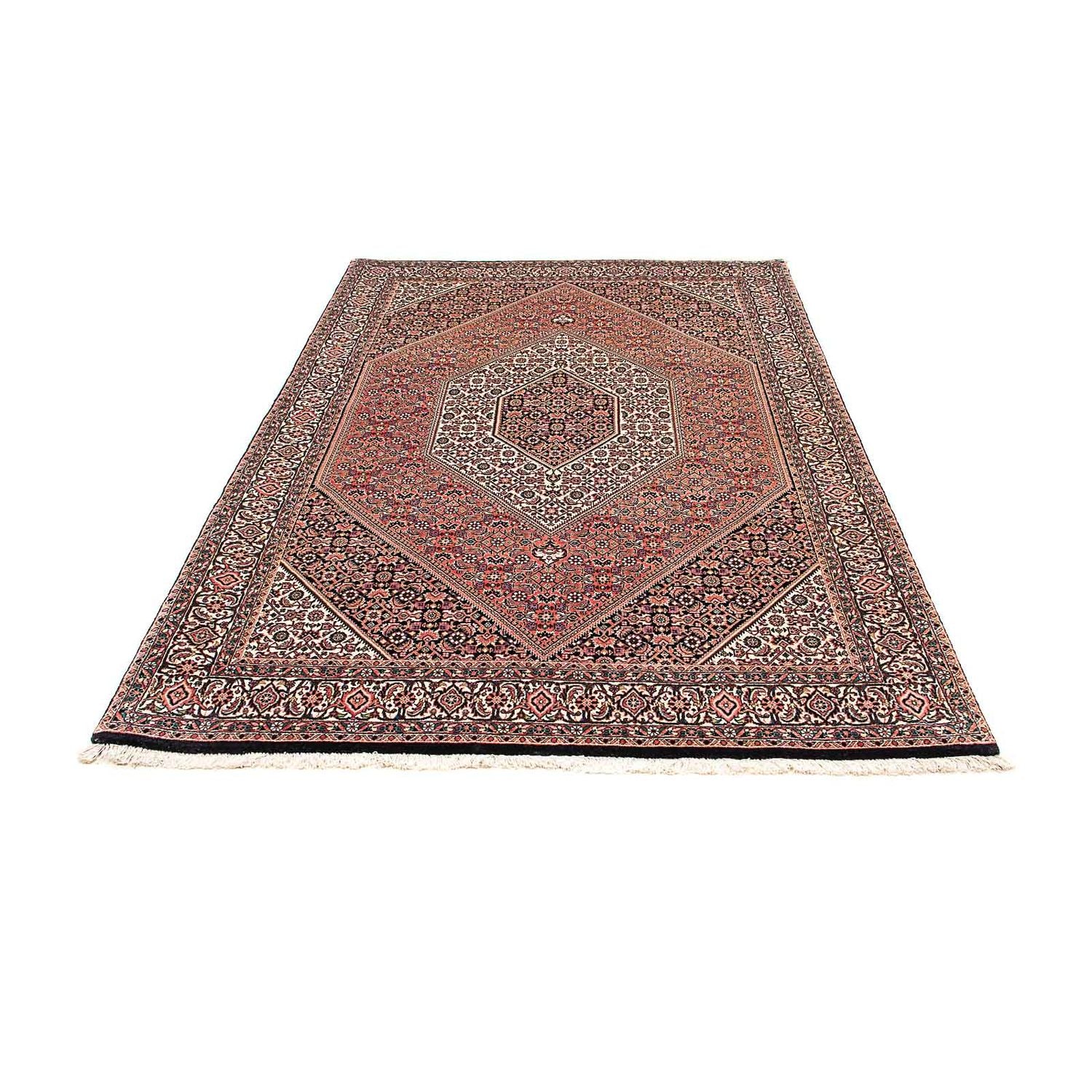 Persisk tæppe - Bijar - 208 x 138 cm - lysrød