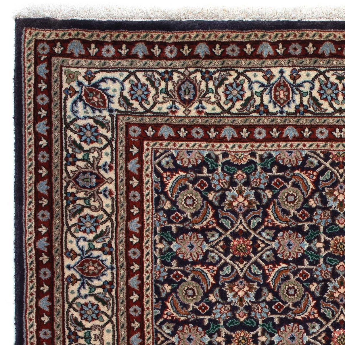 Persisk tæppe - Classic firkantet  - 100 x 100 cm - mørkeblå