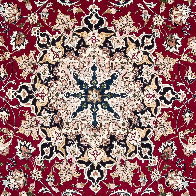 Persisk tæppe - Tabriz - Royal - 302 x 206 cm - mørkerød