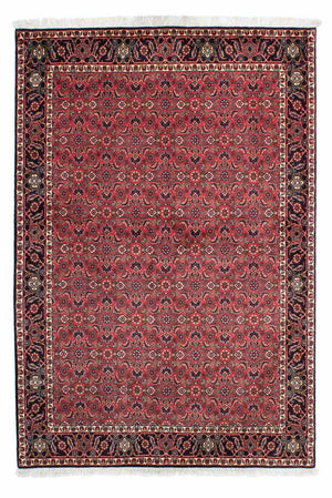Persisk tæppe - Bijar - 206 x 140 cm - rød