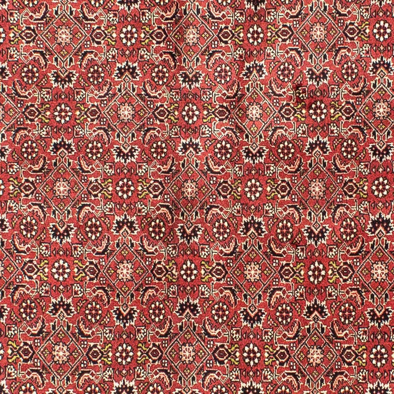 Persisk tæppe - Bijar - 205 x 141 cm - mørkerød