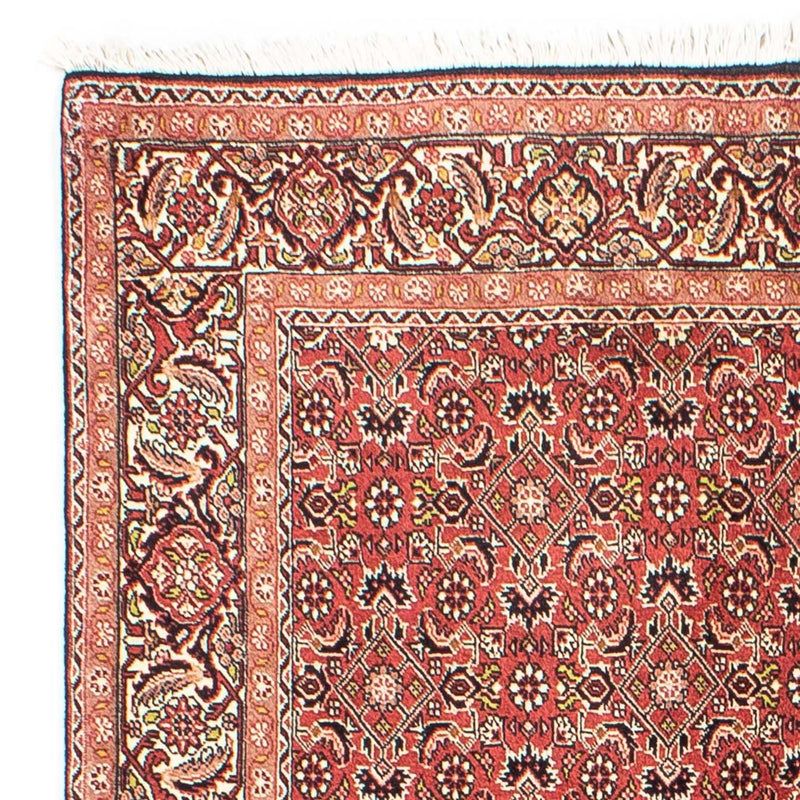 Persisk tæppe - Bijar - 205 x 141 cm - mørkerød