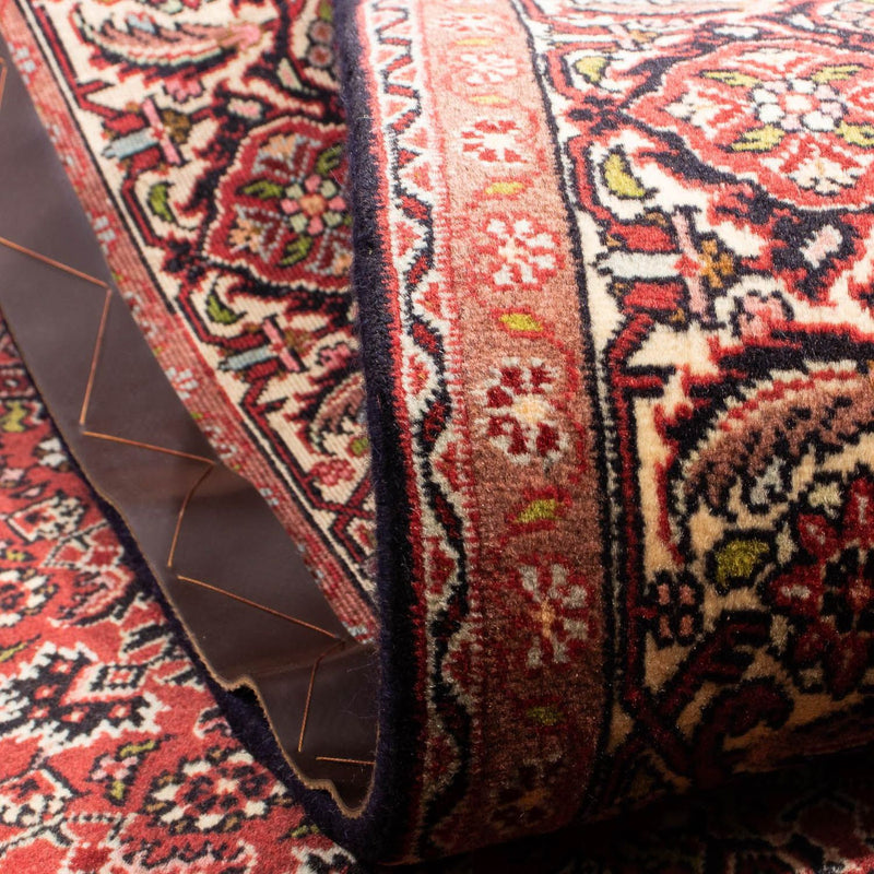Persisk tæppe - Bijar - 205 x 141 cm - mørkerød