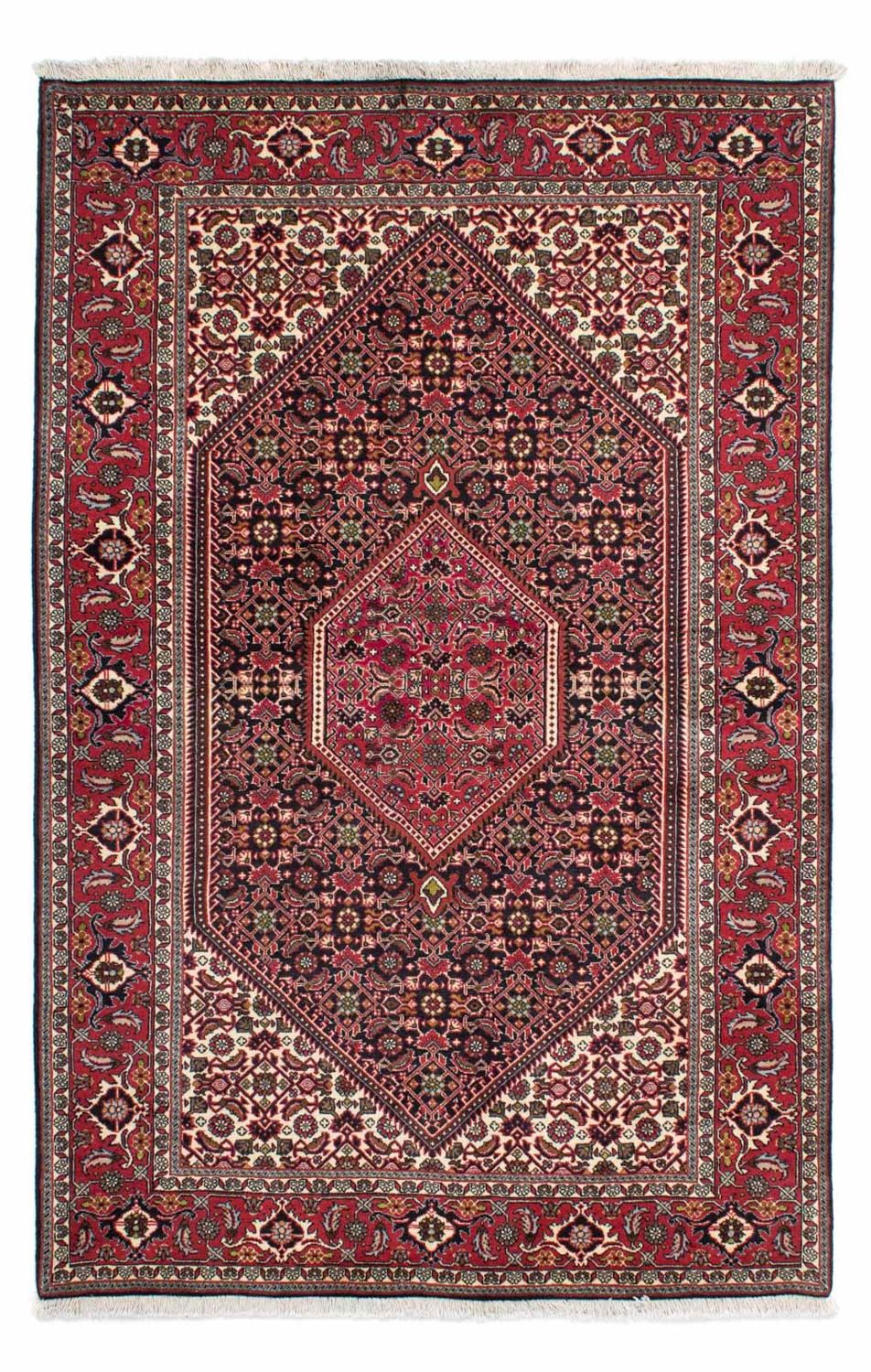 Persisk tæppe - Bijar - 216 x 138 cm - rød