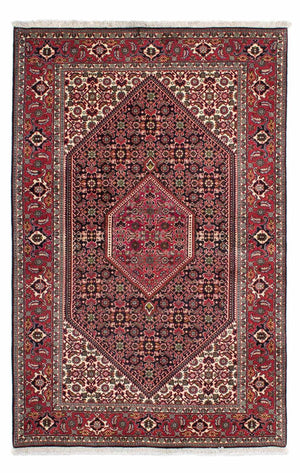 Persisk tæppe - Bijar - 216 x 138 cm - rød