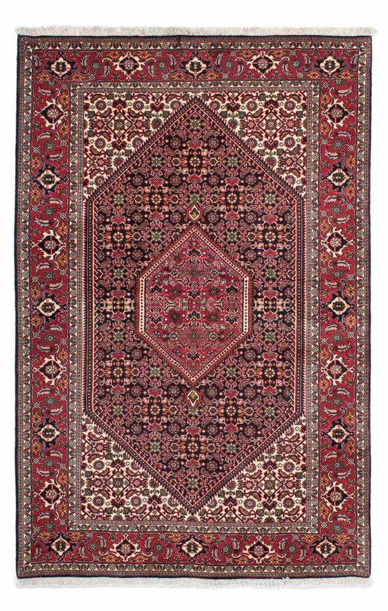 Persisk tæppe - Bijar - 216 x 138 cm - rød