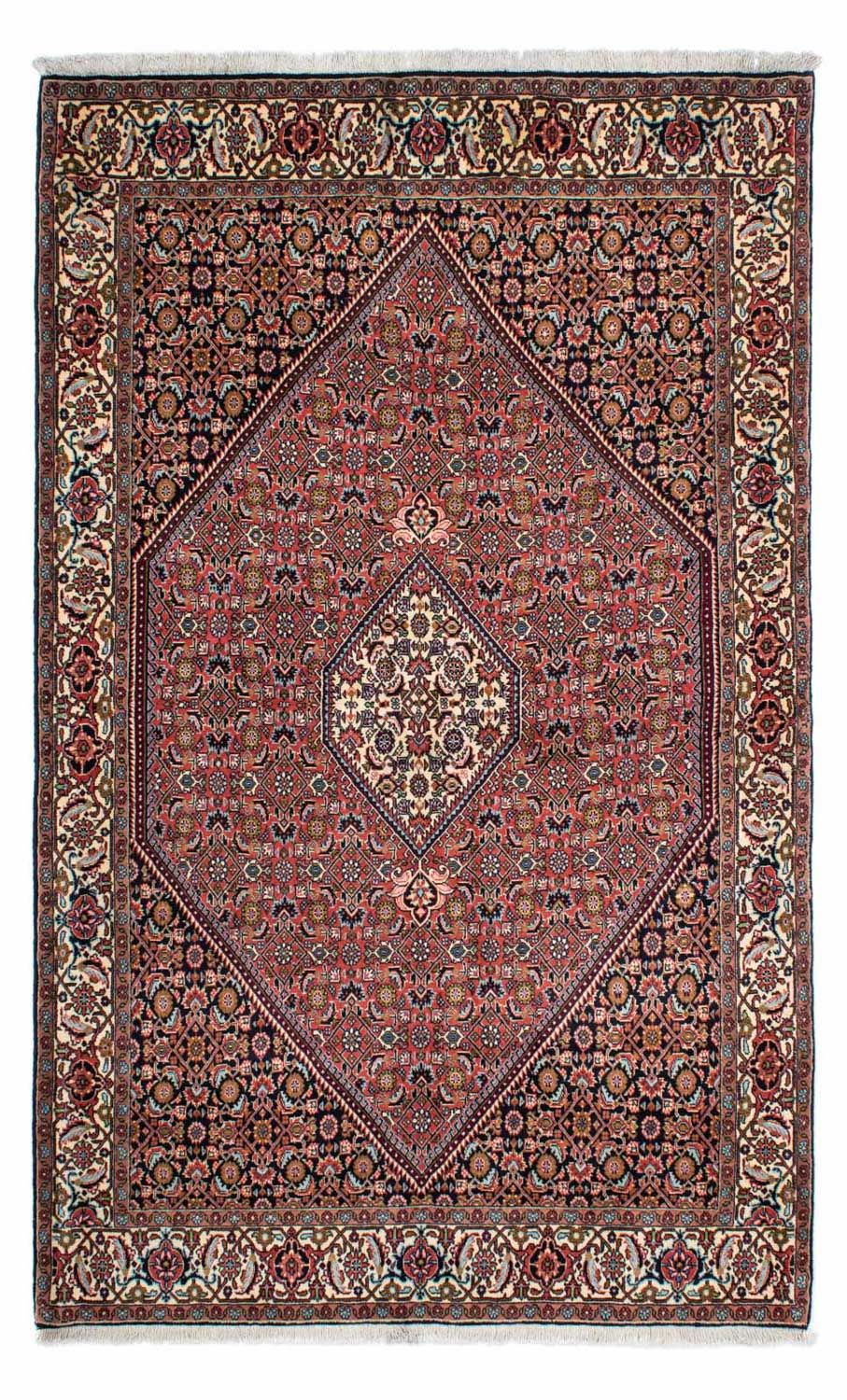 Persisk tæppe - Bijar - 231 x 141 cm - rød