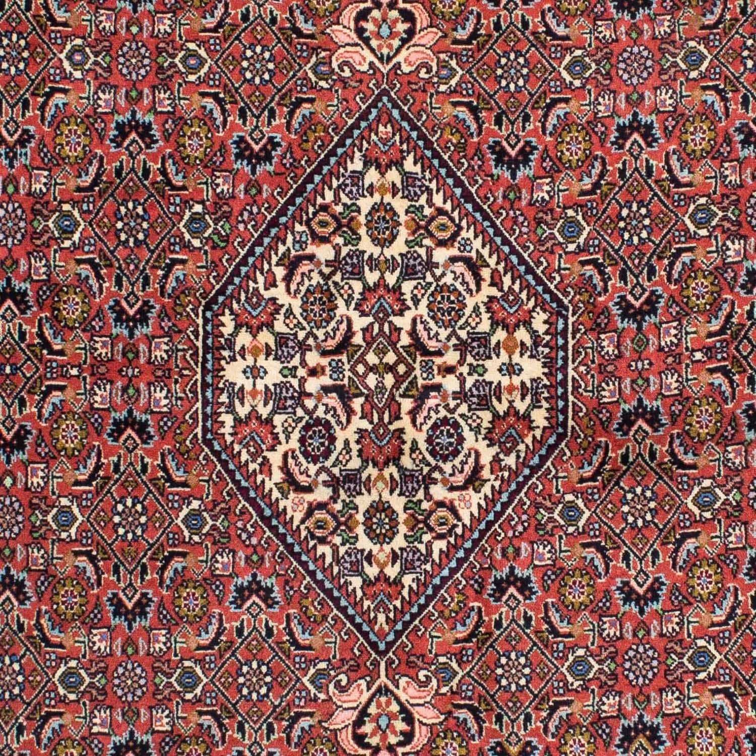 Persisk tæppe - Bijar - 231 x 141 cm - rød
