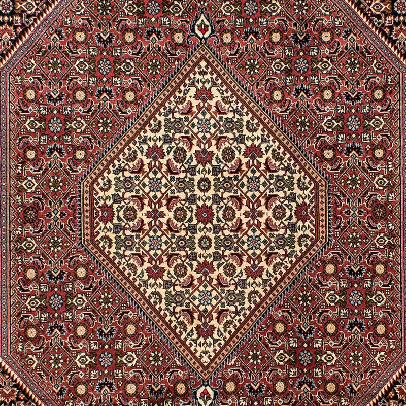 Persisk tæppe - Bijar - 291 x 196 cm - lysrød