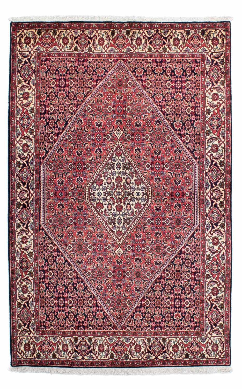 Persisk tæppe - Bijar - 230 x 141 cm - rød