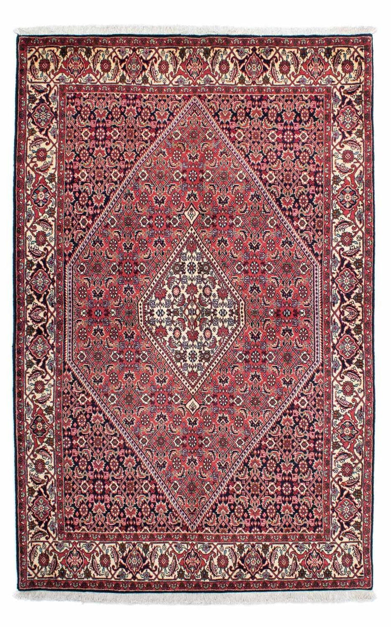 Persisk tæppe - Bijar - 230 x 141 cm - rød