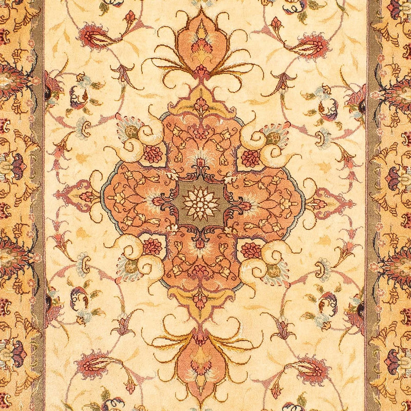 Løber Persisk tæppe - Tabriz - Royal - 314 x 80 cm - lys brun