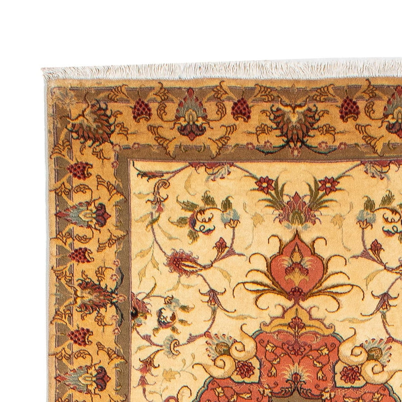 Løber Persisk tæppe - Tabriz - Royal - 314 x 80 cm - lys brun