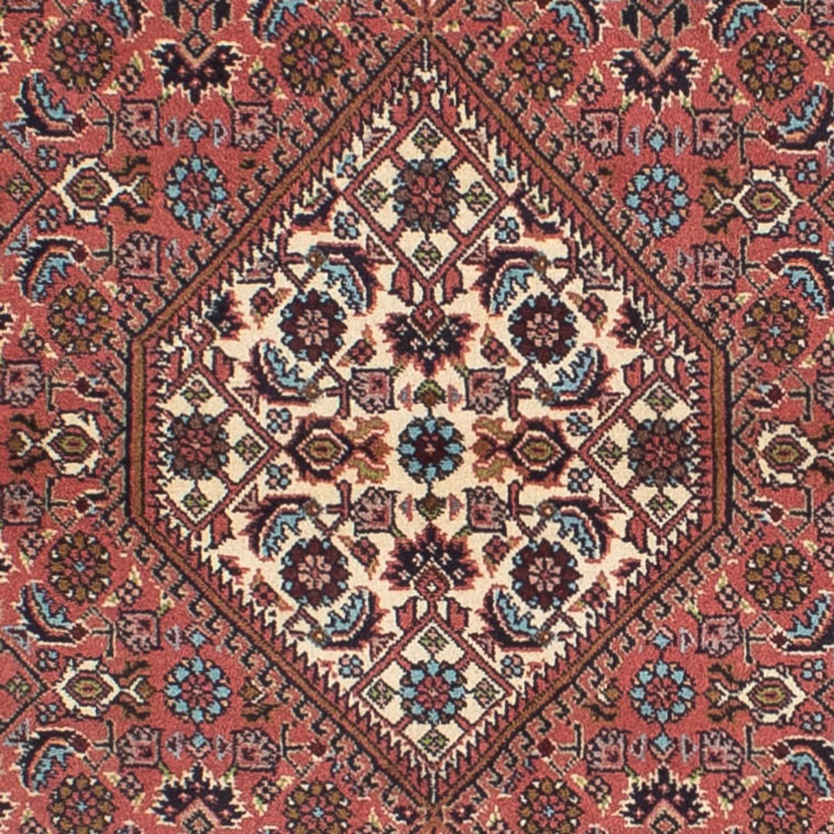 Løber Persisk tæppe - Bijar - 297 x 84 cm - lysrød