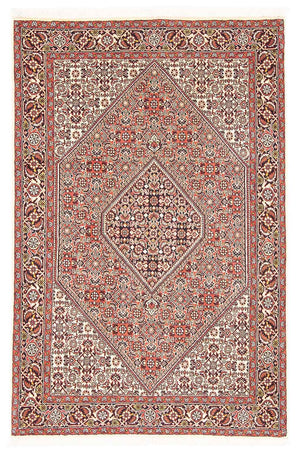 Persisk tæppe - Bijar - 176 x 110 cm - lysrød