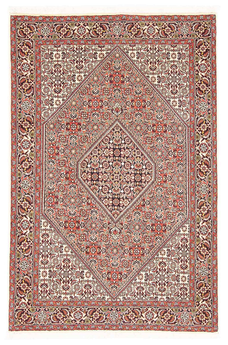 Persisk tæppe - Bijar - 176 x 110 cm - lysrød