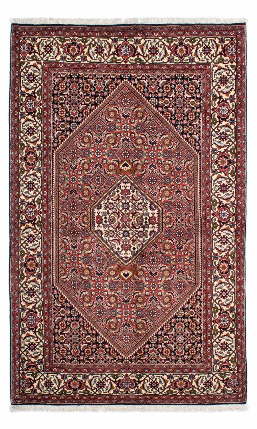 Persisk tæppe - Bijar - 220 x 136 cm - rød